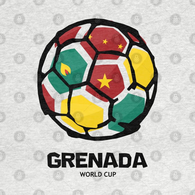 Grenada Football Country Flag by KewaleeTee